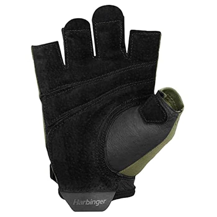 Harbinger Power Gloves 2.0 Unisex for Weightlifting, Training, Fitness, and Gym Workouts - Green