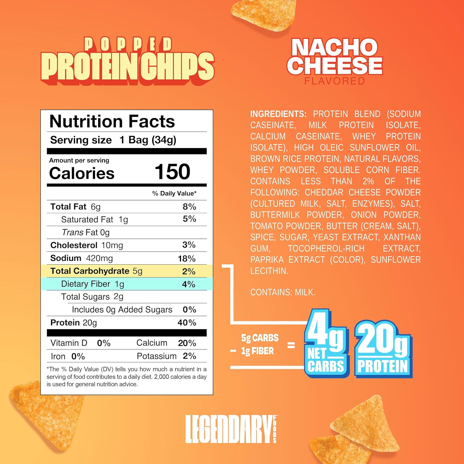 Legendary Foods Protein Chips 20g