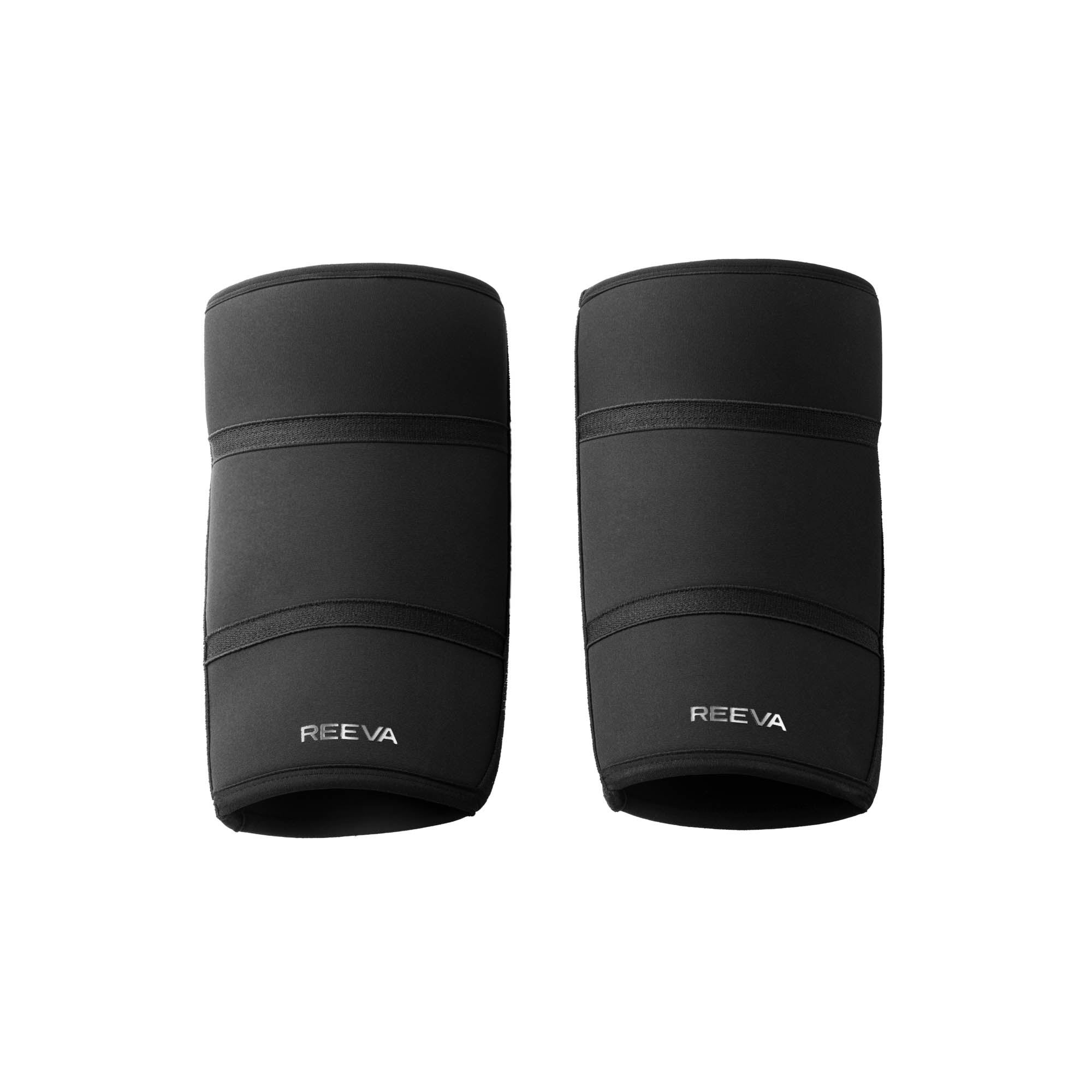 Reeva Powerlifting Knee Sleeves Black - 7mm