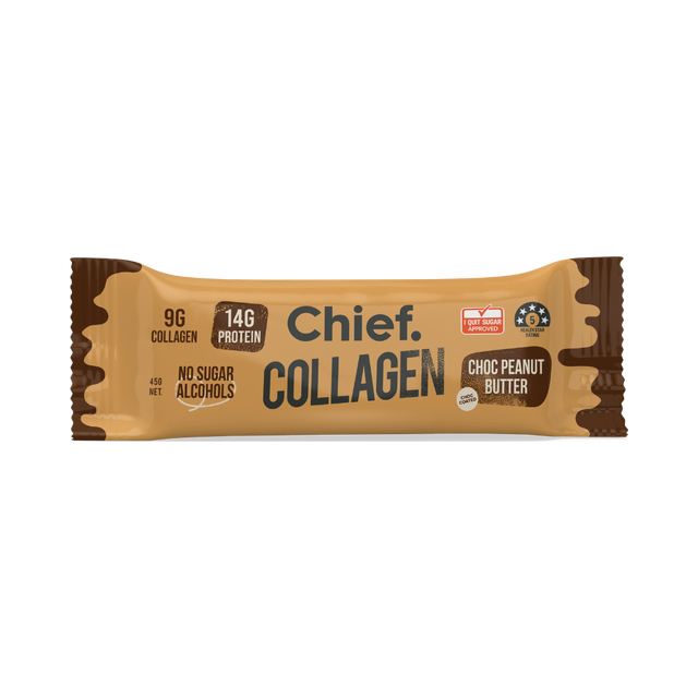 Chief Collagen Protein Choc Peanut Butter Bars