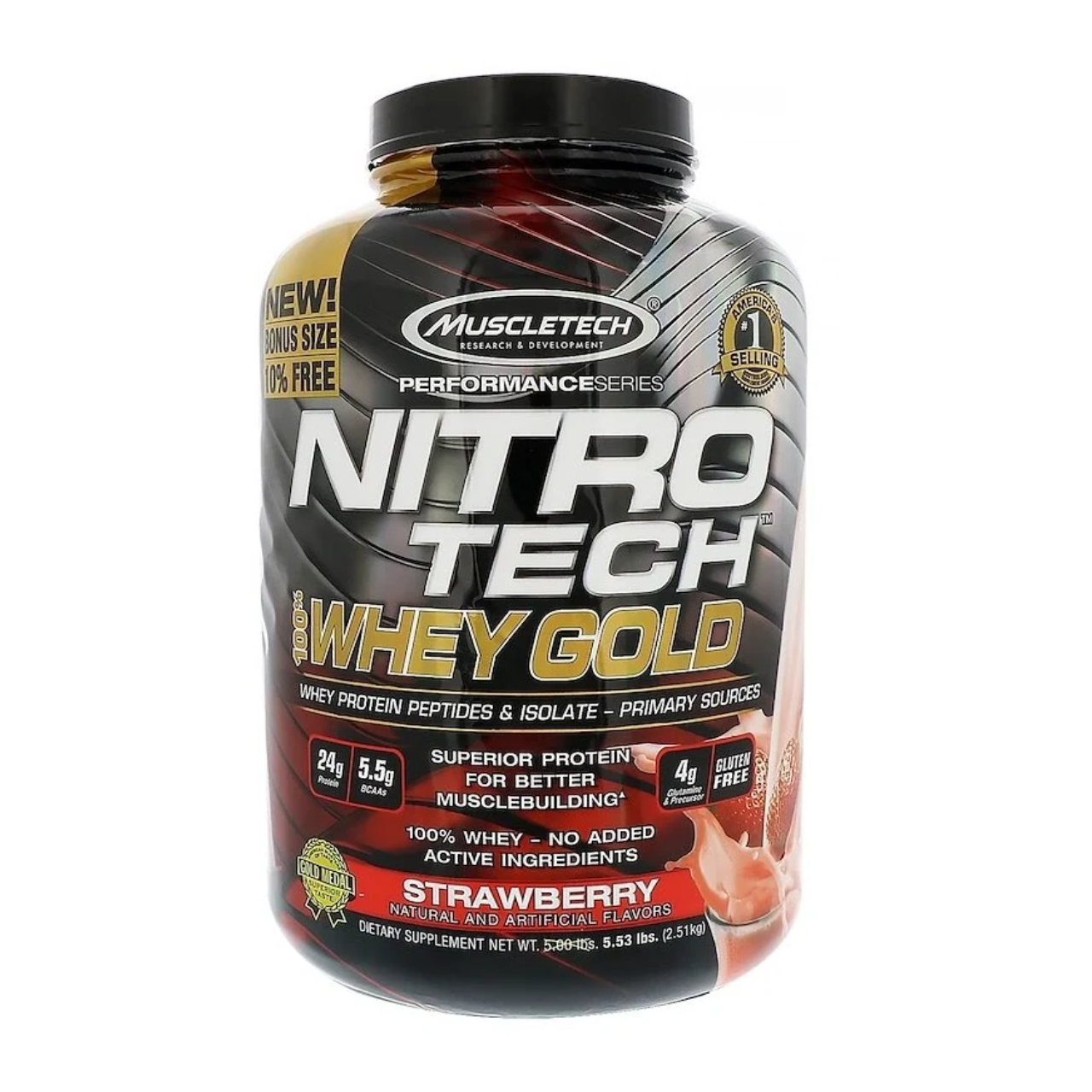 MuscleTech Nitro Tech 100% Whey Gold 5.53 lbs