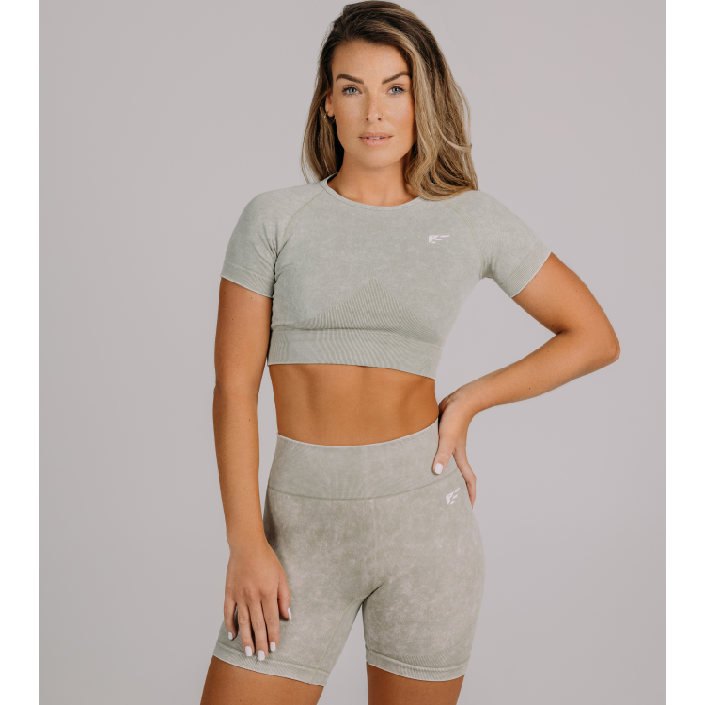 بالم فيت أبيكس شورت بدون خياطة، أخضر فاتح