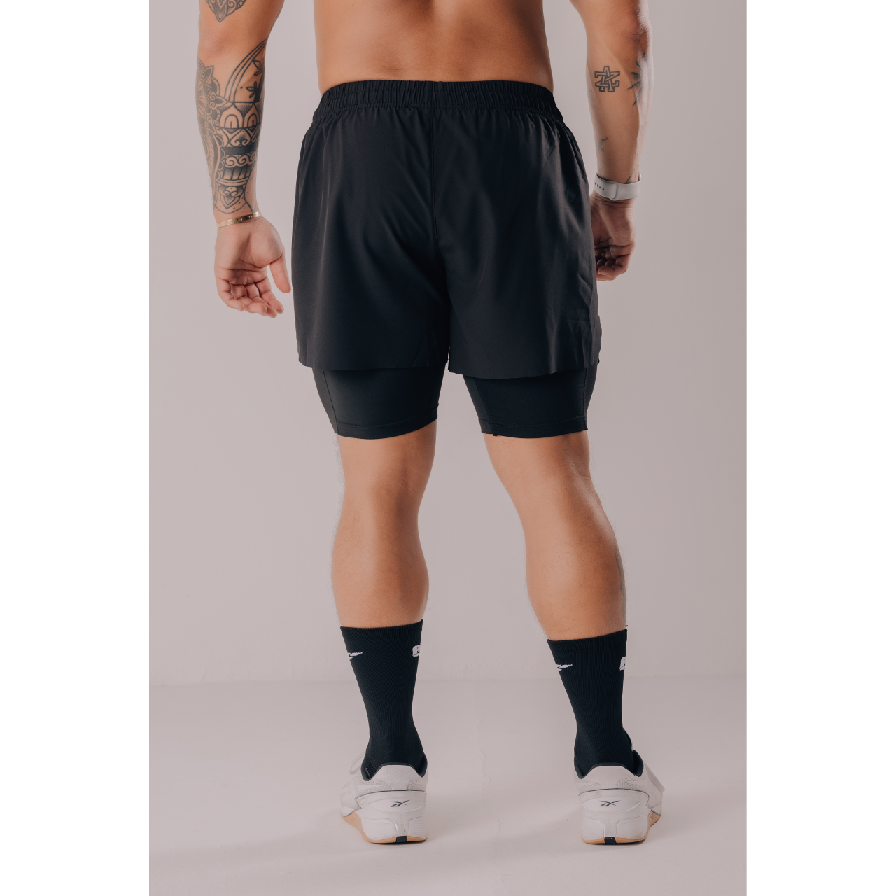 بالم فيت كور 2 في 1 شورت، أسود