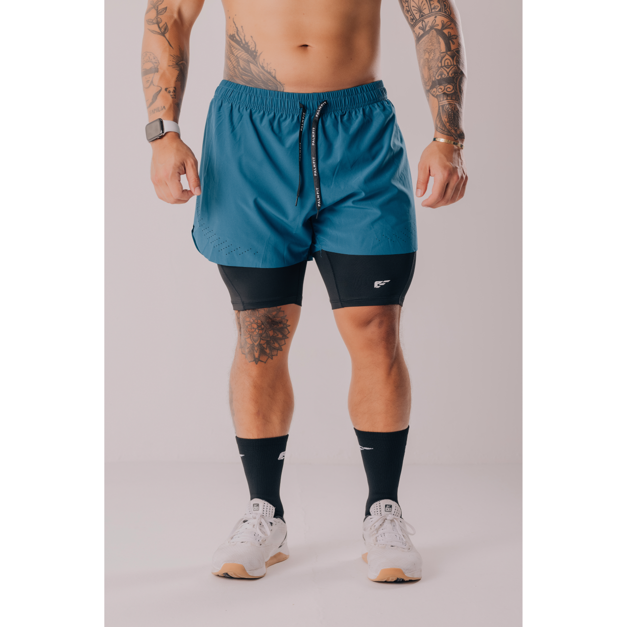 بالم فيت كور 2 في 1 شورت، أزرق