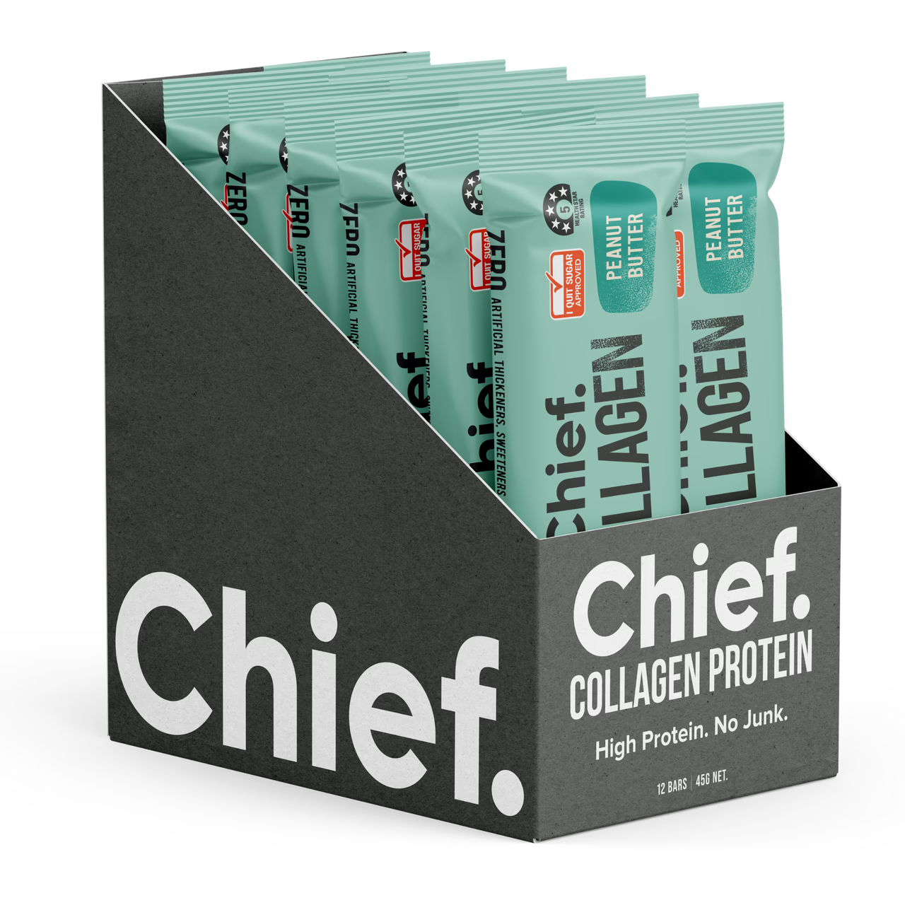 Chief Collagen Peanut Butter Protein Bars