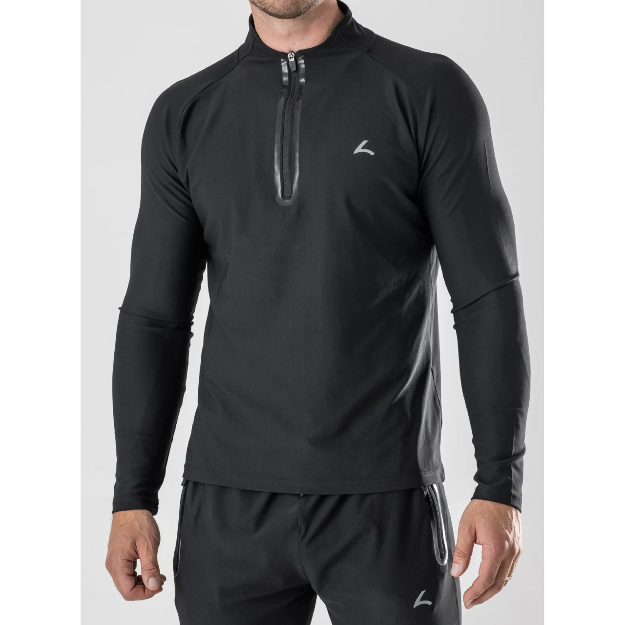 Reeva Performance Training Suit Zwart Reflective Zipper