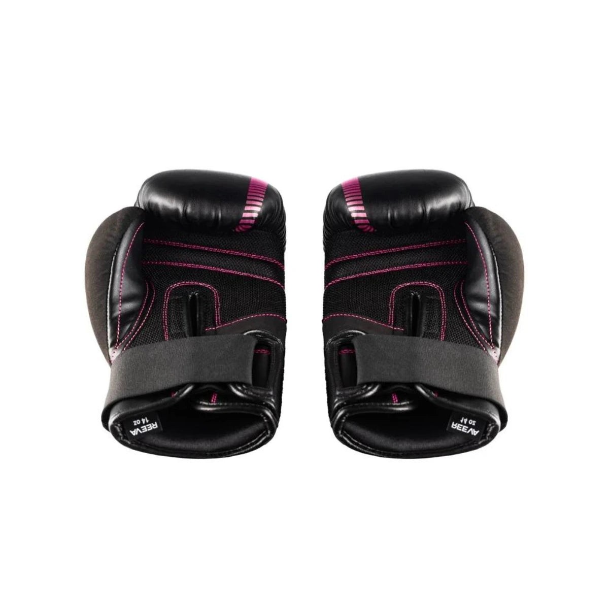 ريفا قفازات الملاكمة جلد، أسود