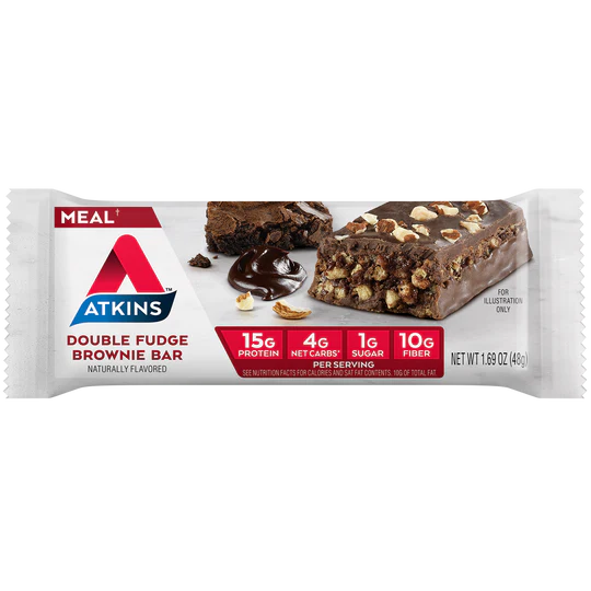 Atkins Double Fudge Brownie Protein Bars