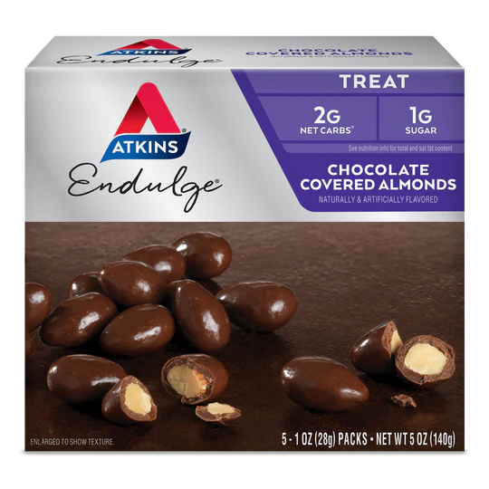 لوز مغطى بالشوكولاتة من أتكينز (عبوة من 5 قطع)