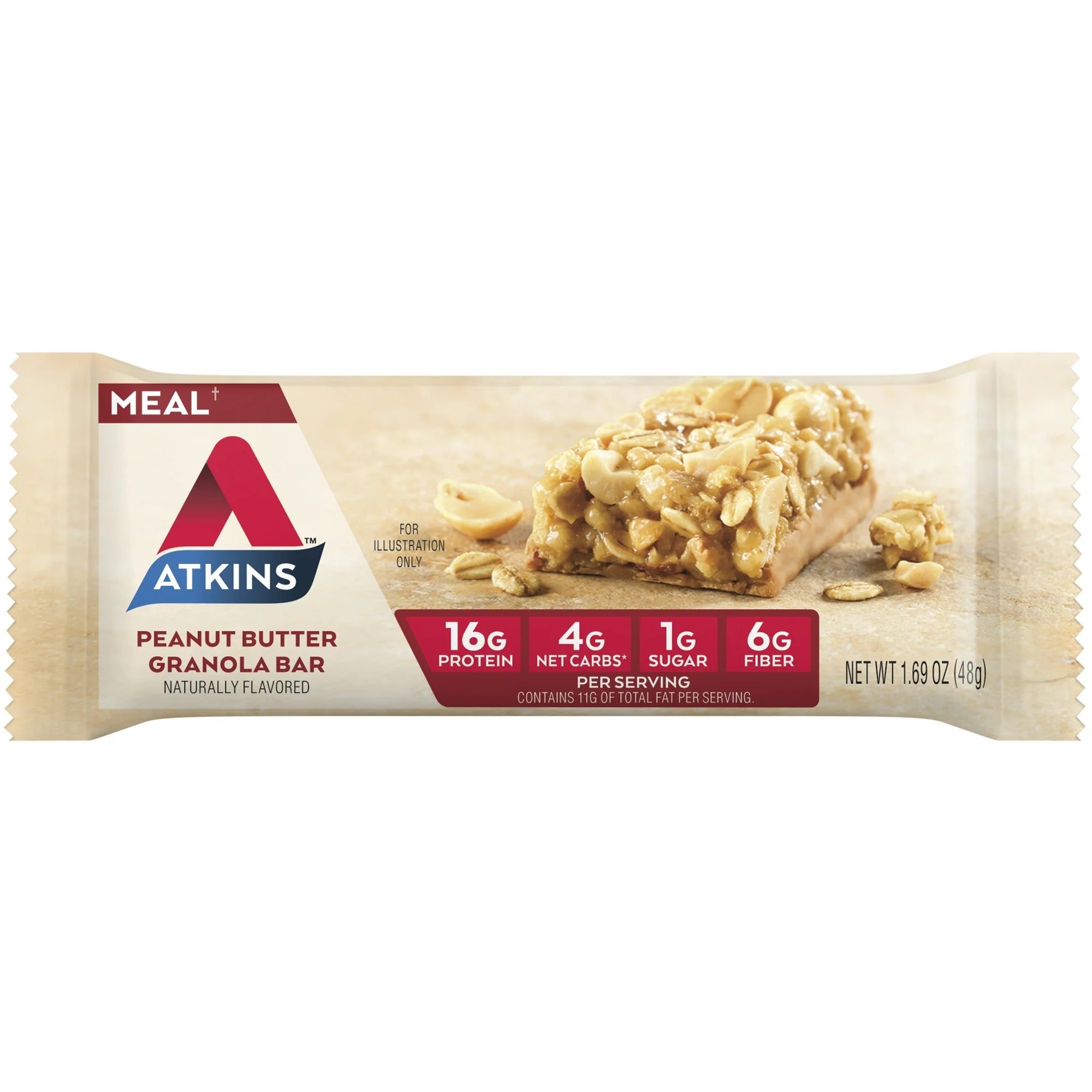 Atkins Peanut Butter Granola Bar – 12 Pack