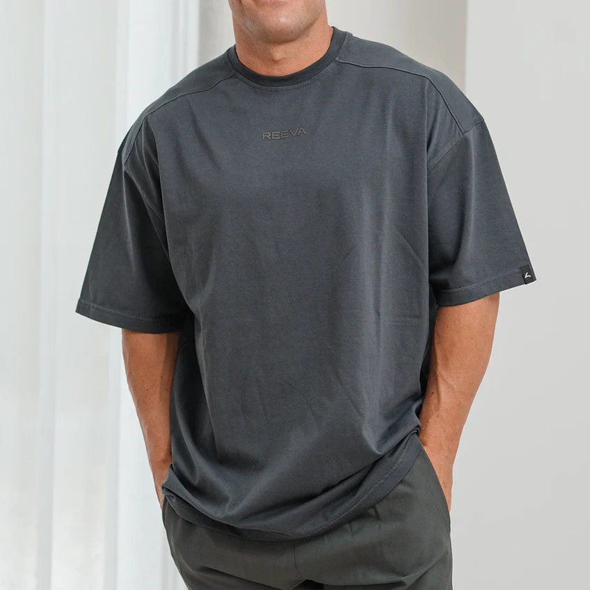 Sports Shirt Cotton Grey – Wide Fit