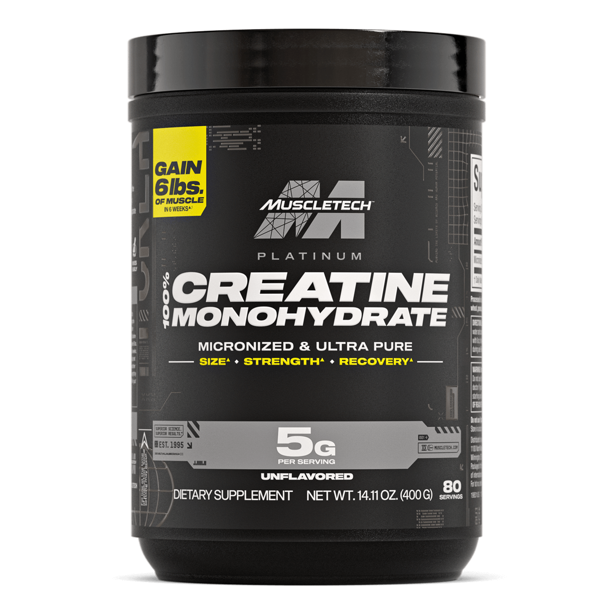 MuscleTech Platinum 100% Creatine Monohydrate 400g