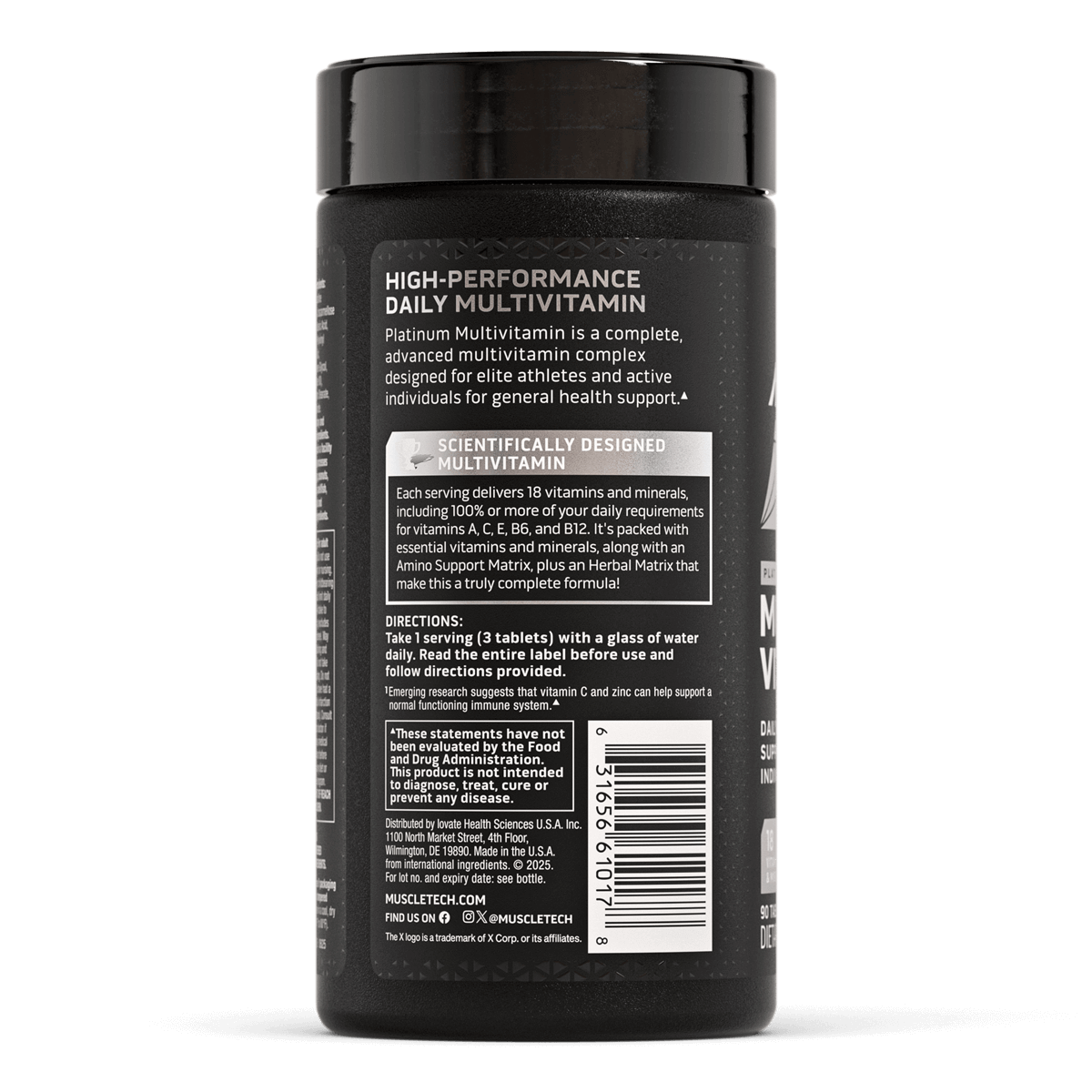 MuscleTech 100% Platinum Multivitamin 90 Tablets