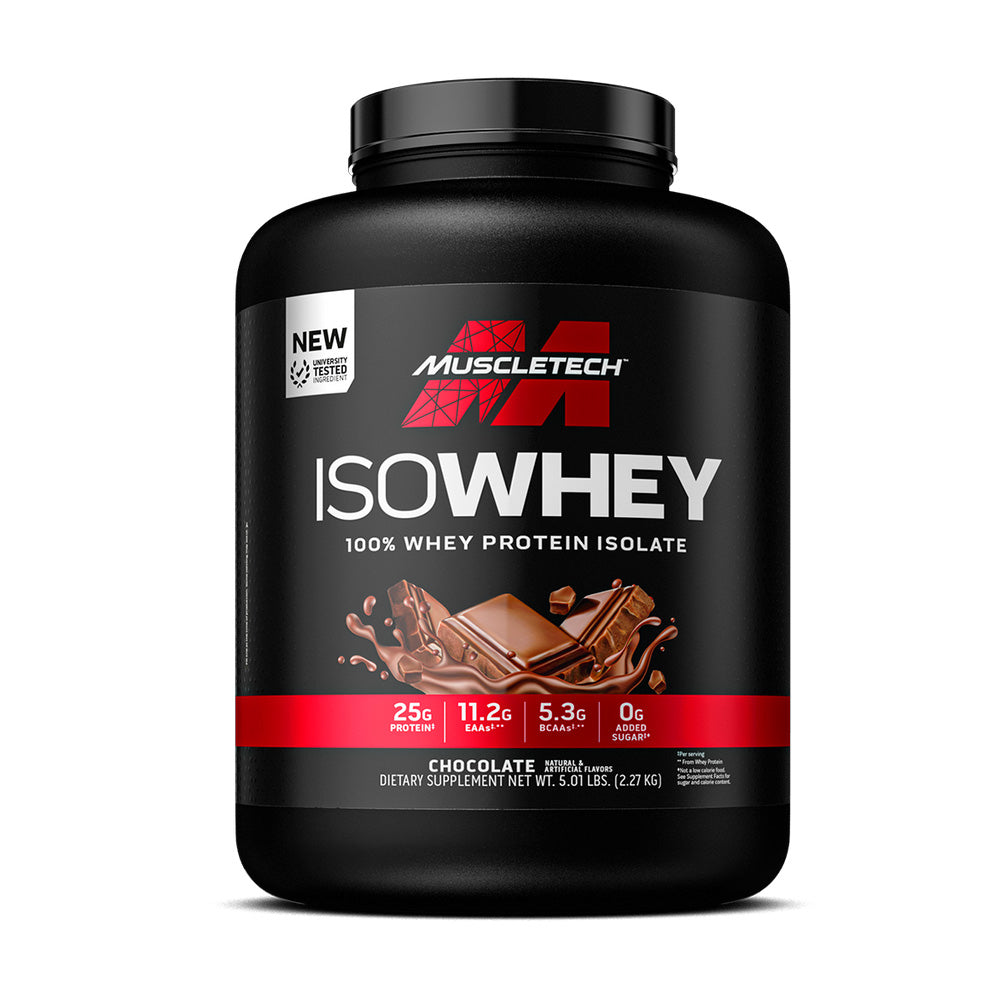 MuscleTech IsoWhey Whey Protein Isolate – Chocolate Flavor, 5 lb
