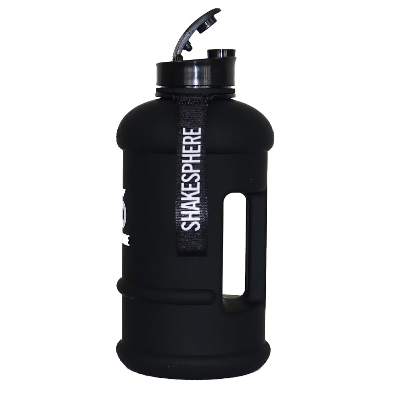 ShakeSphere Hydration Jug Matte Black/White Logo