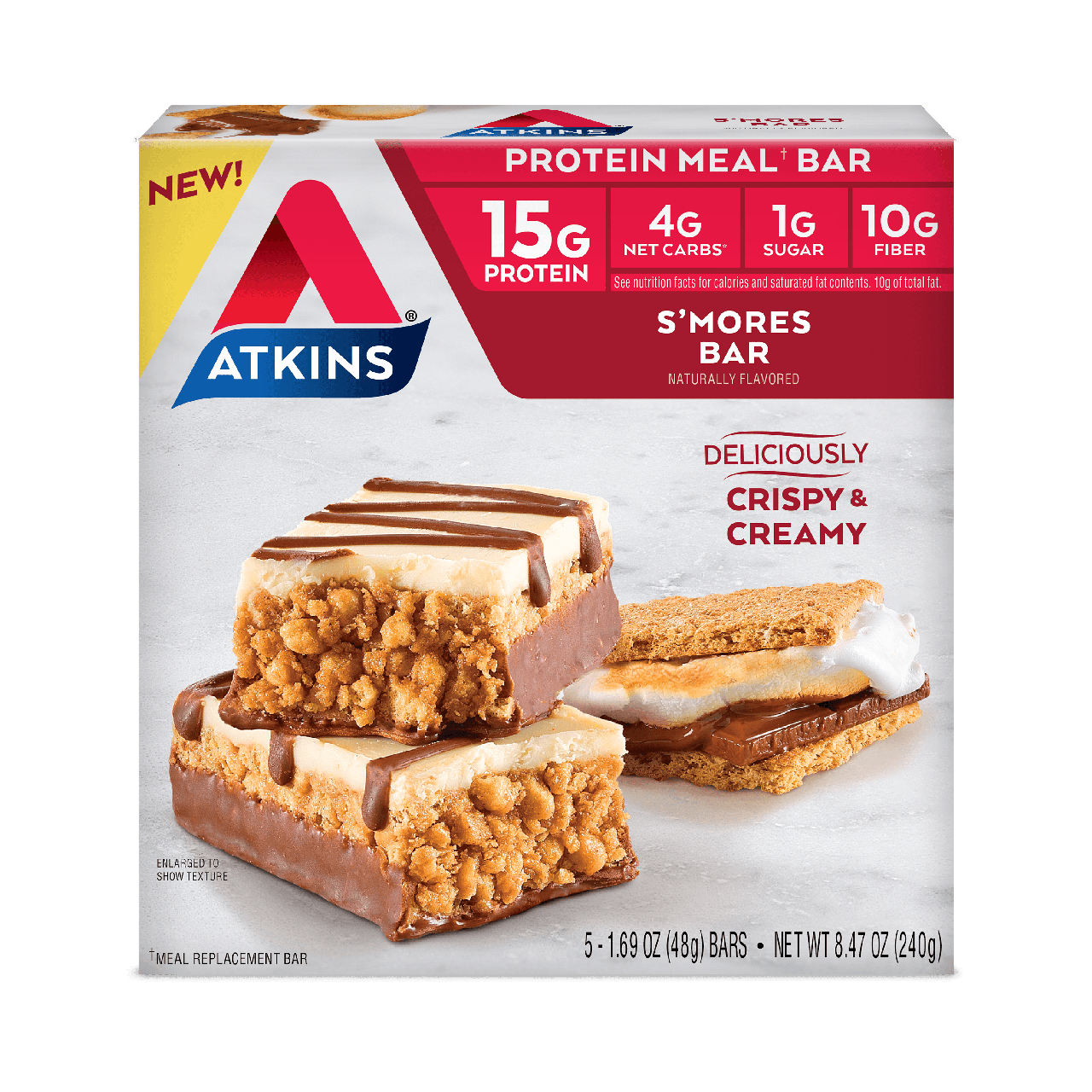 Atkins S’mores Bar (Box of 5 Bars)