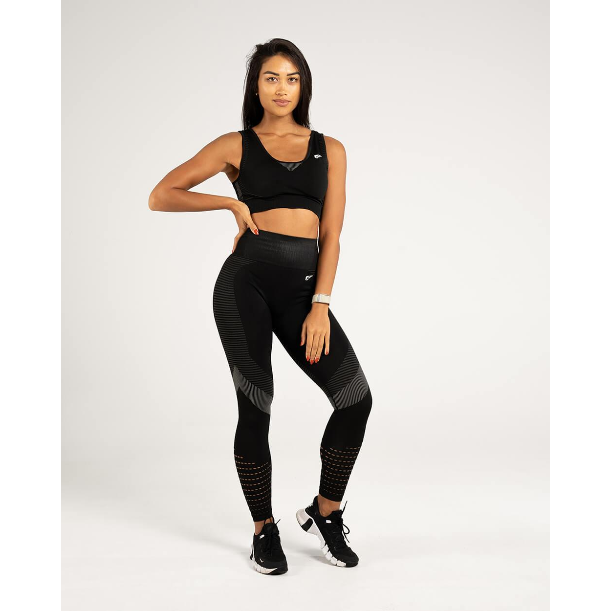 Palmfit Balance طماق بدون خياطة، أسود منتصف الليل