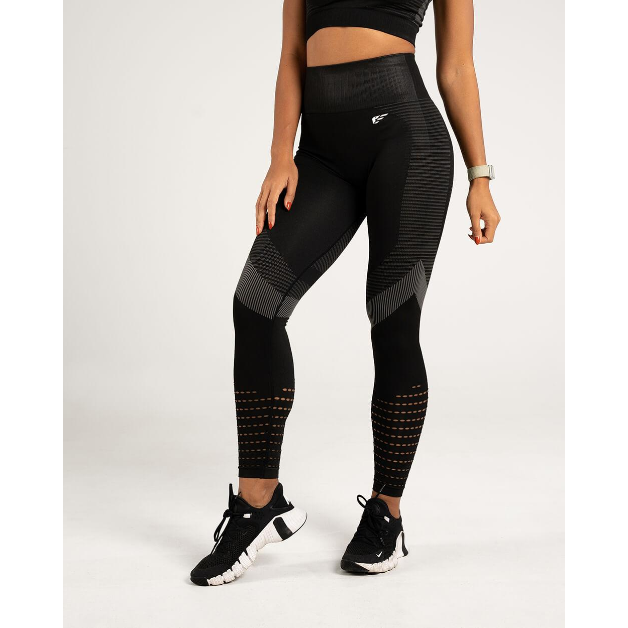 Palmfit Balance طماق بدون خياطة، أسود منتصف الليل