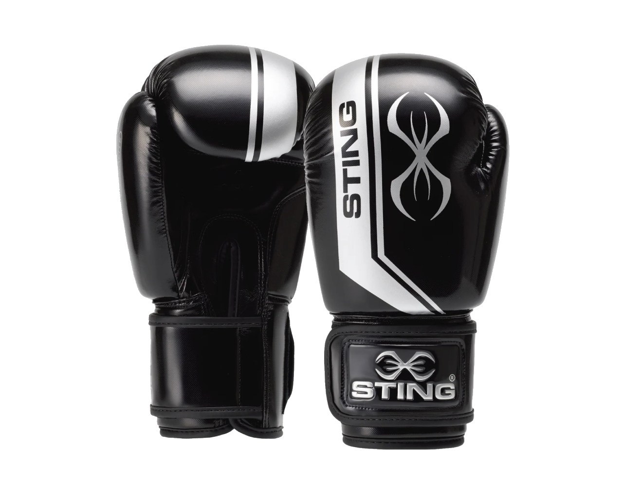 قفازات الملاكمة أرمالايت باللونين الأسود والفضي