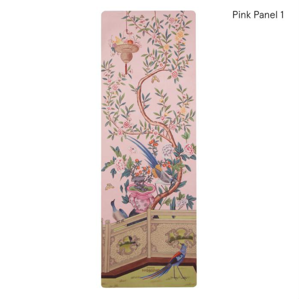 Sugarmat Travel Yoga Mat, Pink Panel 1 (1.0mm)