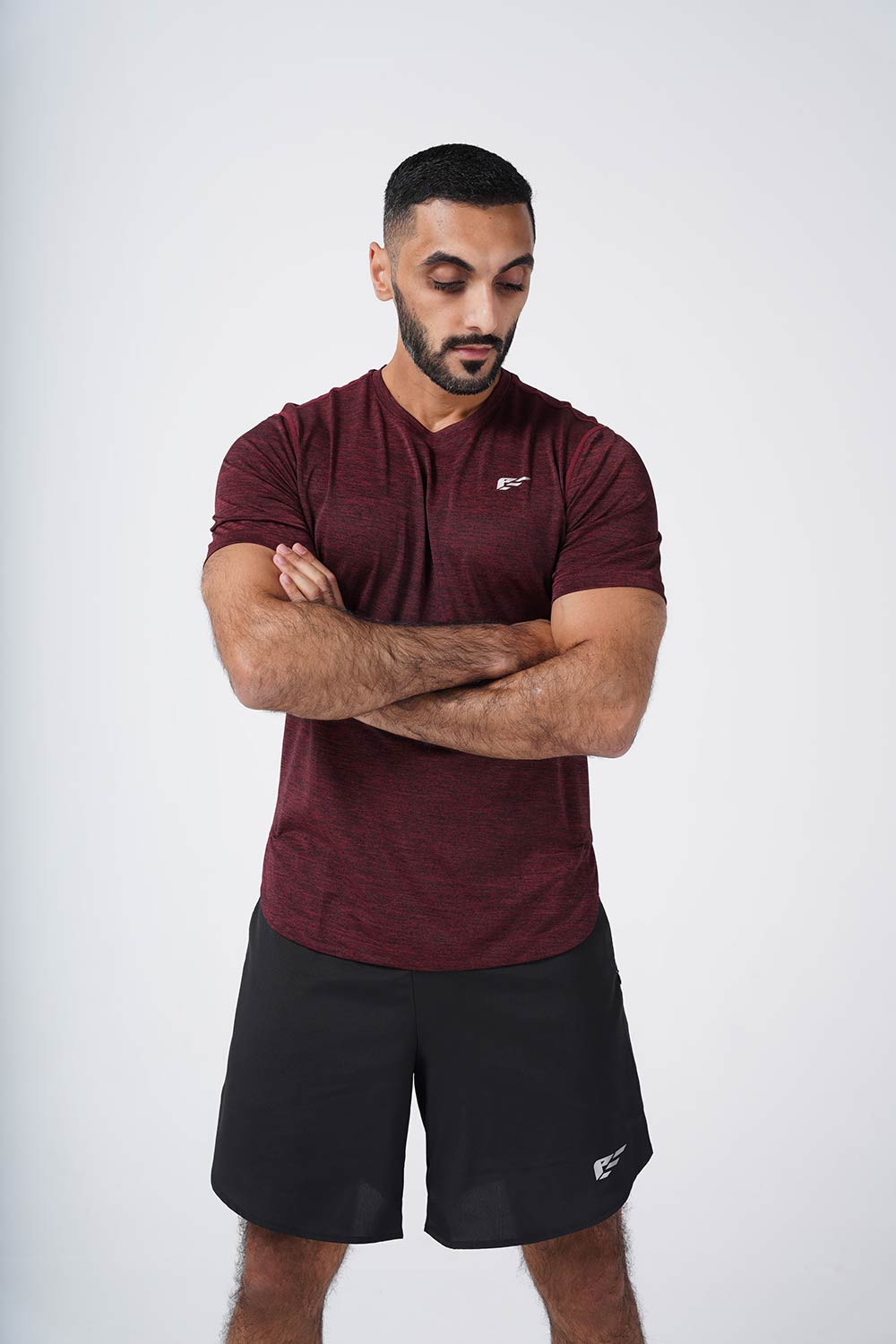 تي شيرت Palmfit NOVA للرجال، كستنائي