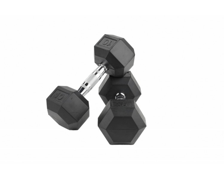 FITBENCH Rubber Hexagon Dumbbells (Pair)