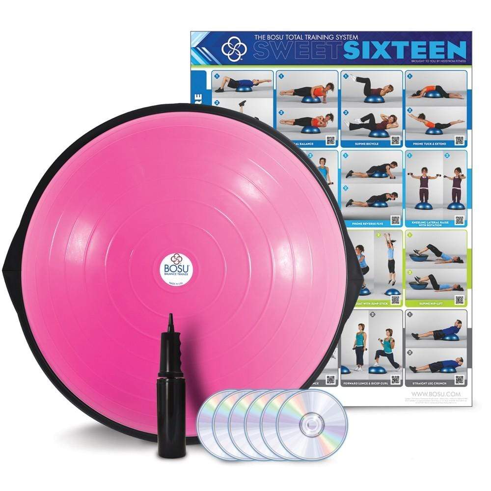 Pink BOSU Home Balance Trainer