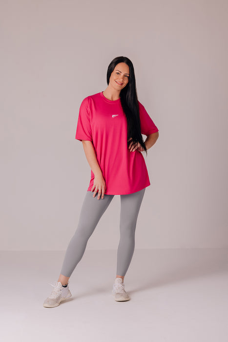 Palmfit Core Women’s Oversize Tshirt – Strawberry Pink