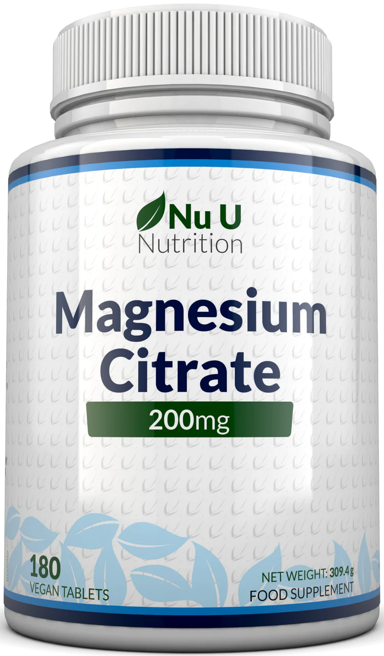 Nu U Nutrition Magnesium Citrate 200mg