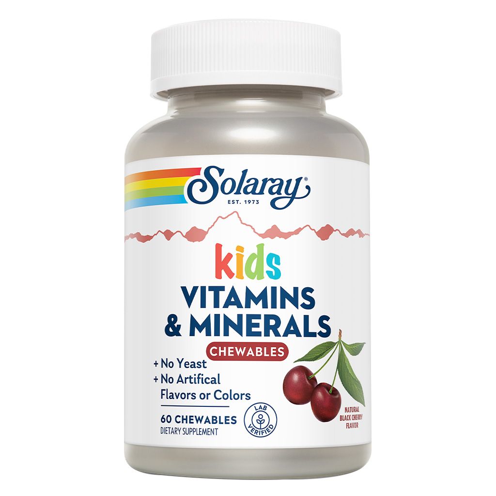 Solaray للأطفال فيتامينات ومعادن قابلة للمضغ