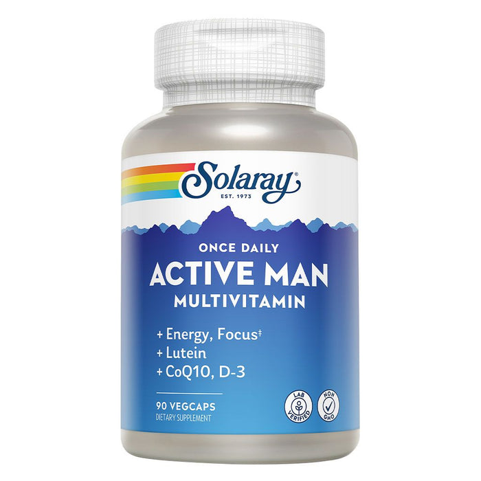 Solaray Once Daily Active Man Multivitamin Veg Capsules 90's