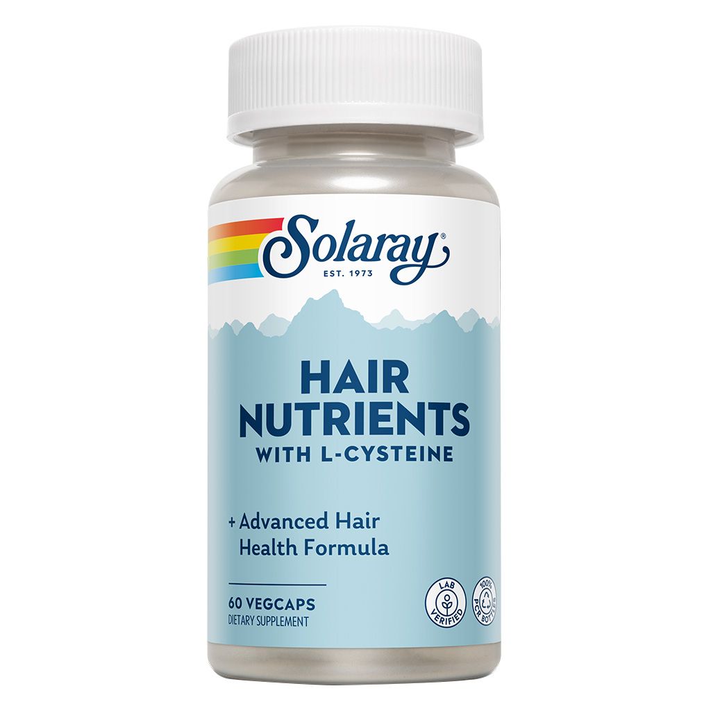 Solaray Hair Nutrients تركيبة متقدمة لصحة الشعر، 60 كبسولة نباتية