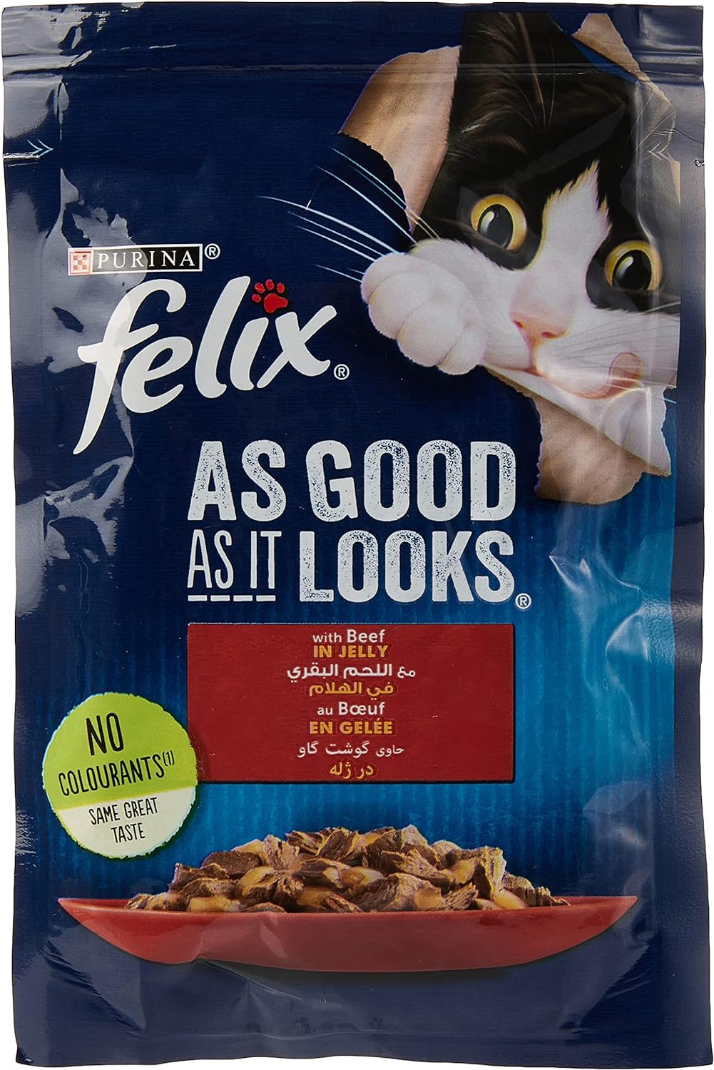 Purina Felix Beef Pouch 85g X 26 Sachets (Pcs)