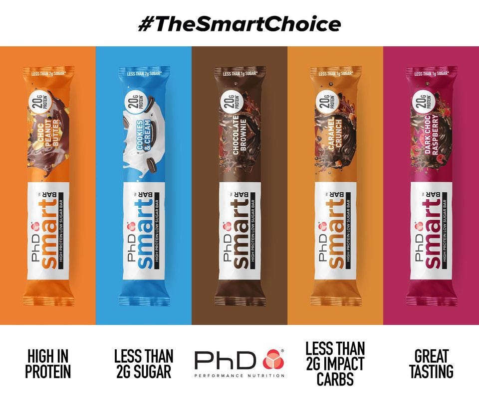 PhD Smart Protein Bar Birthday Cake 21g