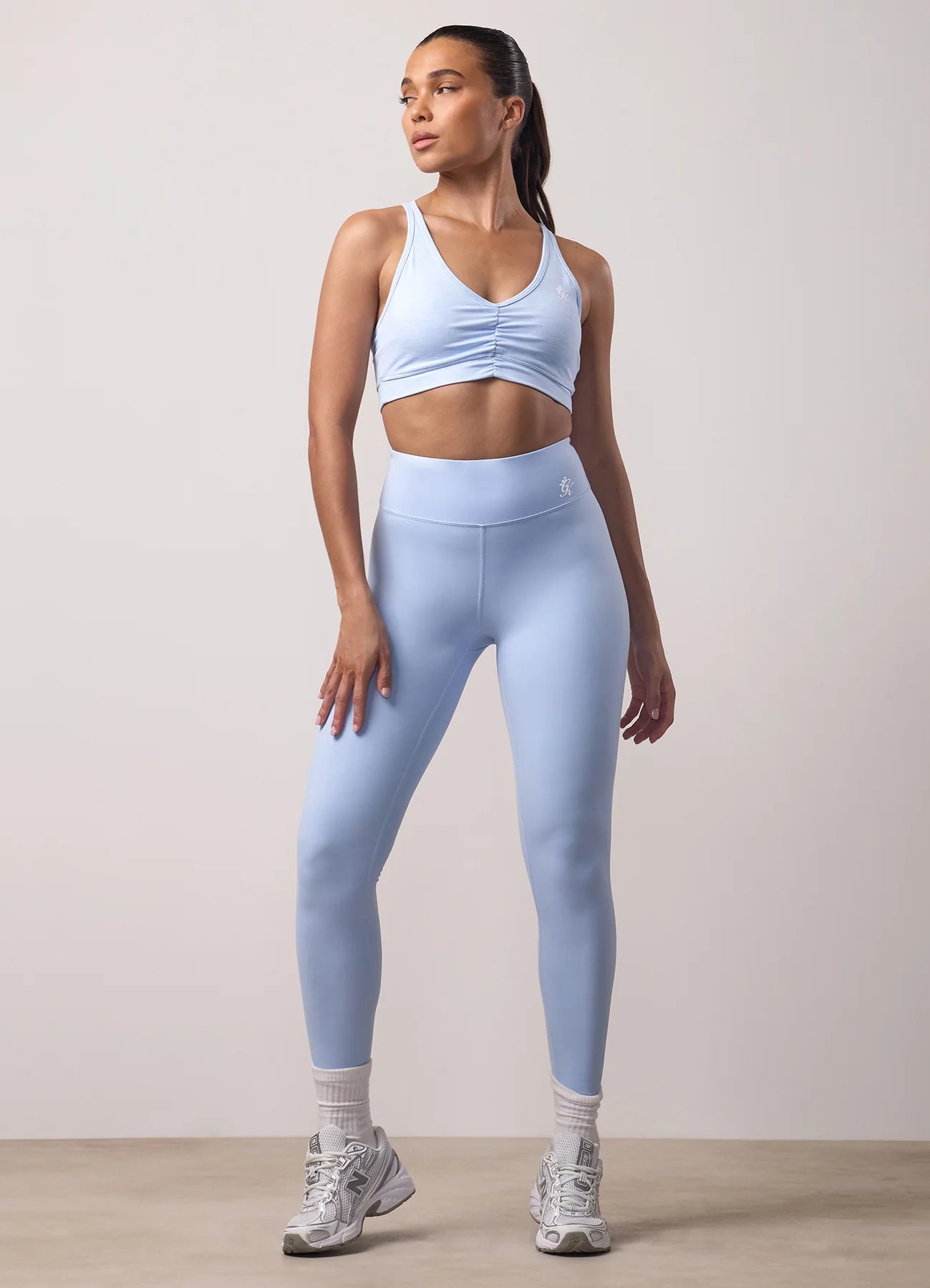 Gym King 365 Scrunch Legging - Hydrangea Blue Grindle