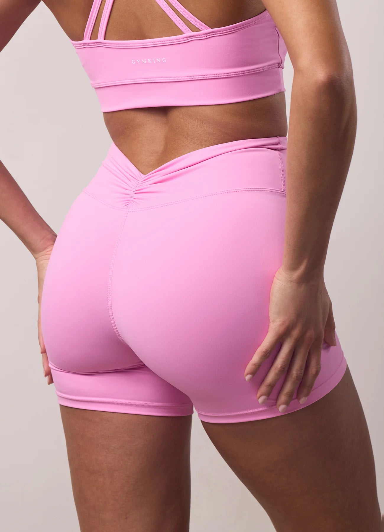 Gym King 365 Scrunch Short - Bubblegum Pink