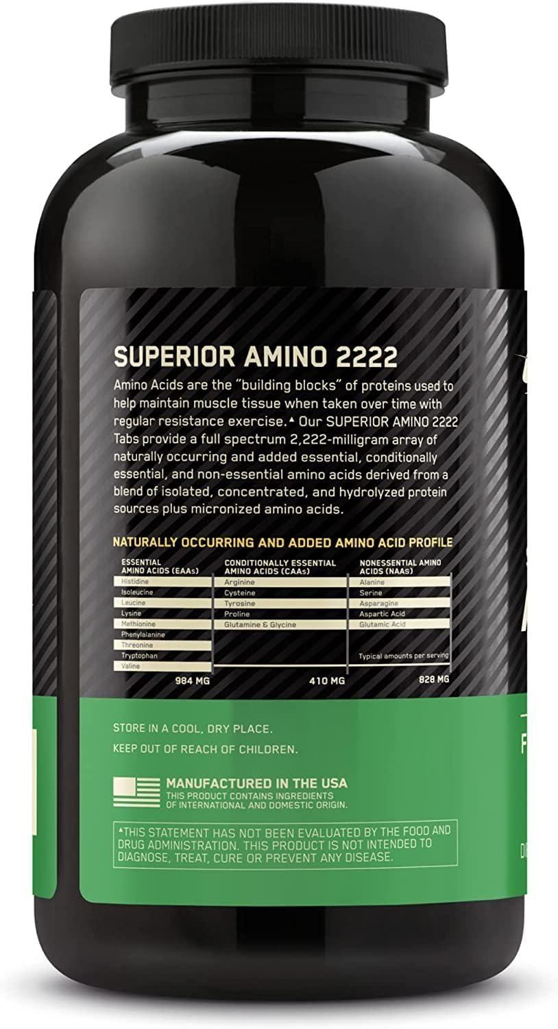 Optimum Nutrition Superior Amino 2222 - 160 Tablets