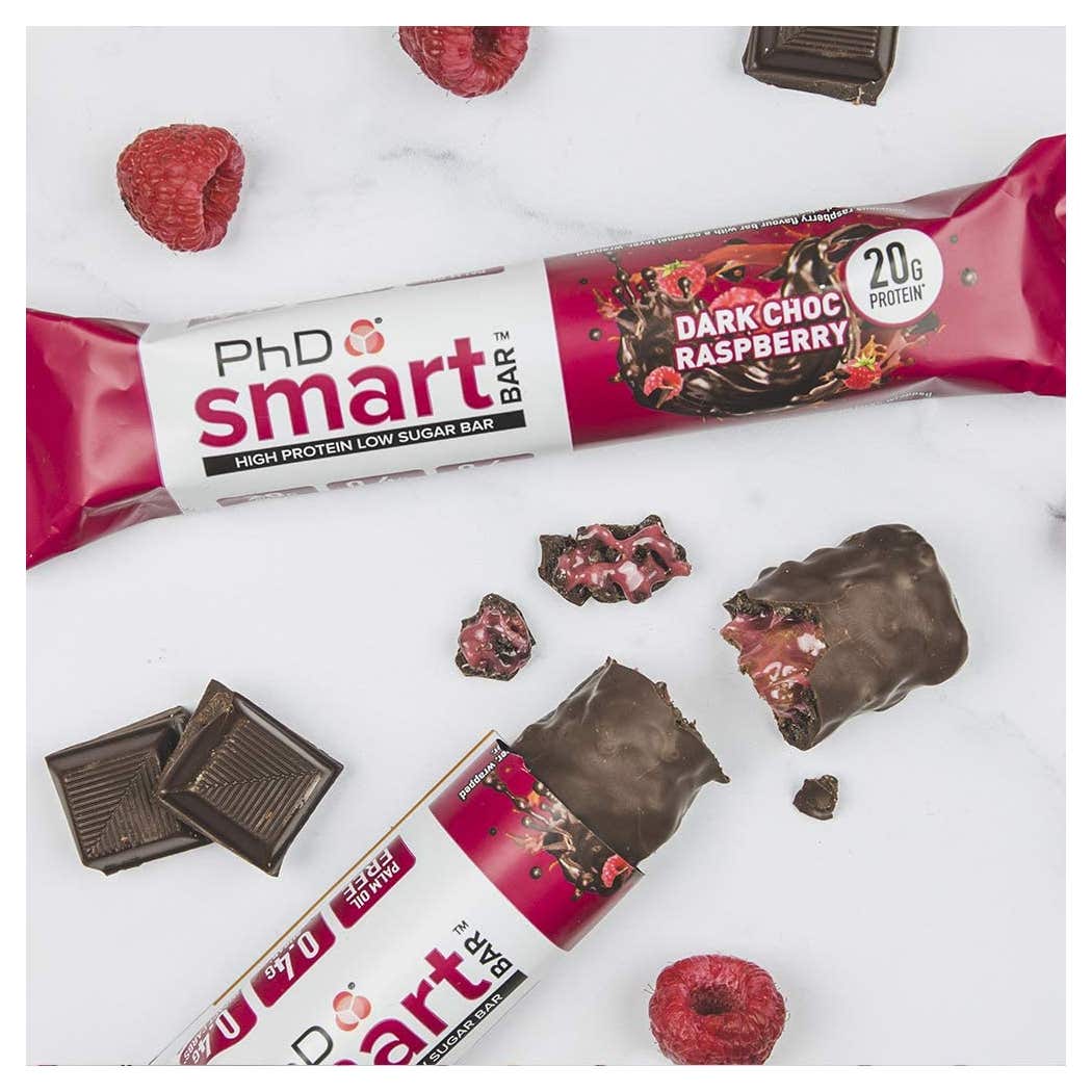 PhD Smart Protein Bar Dark Chocolate Raspberry 21g