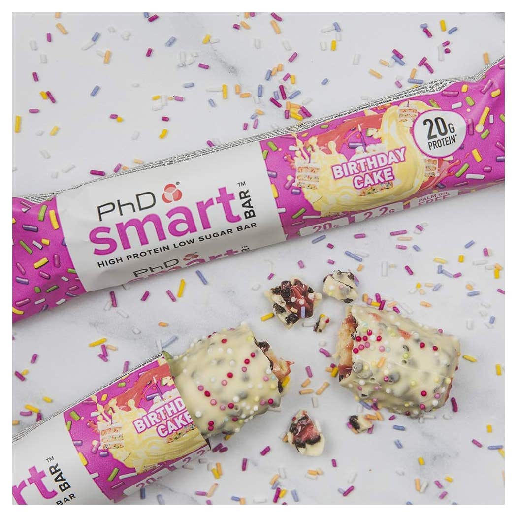 PhD Smart Protein Bar Birthday Cake 21g