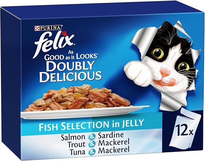 Purina Felix Fish Multipack of 12 Sachets (Pcs) - 85g