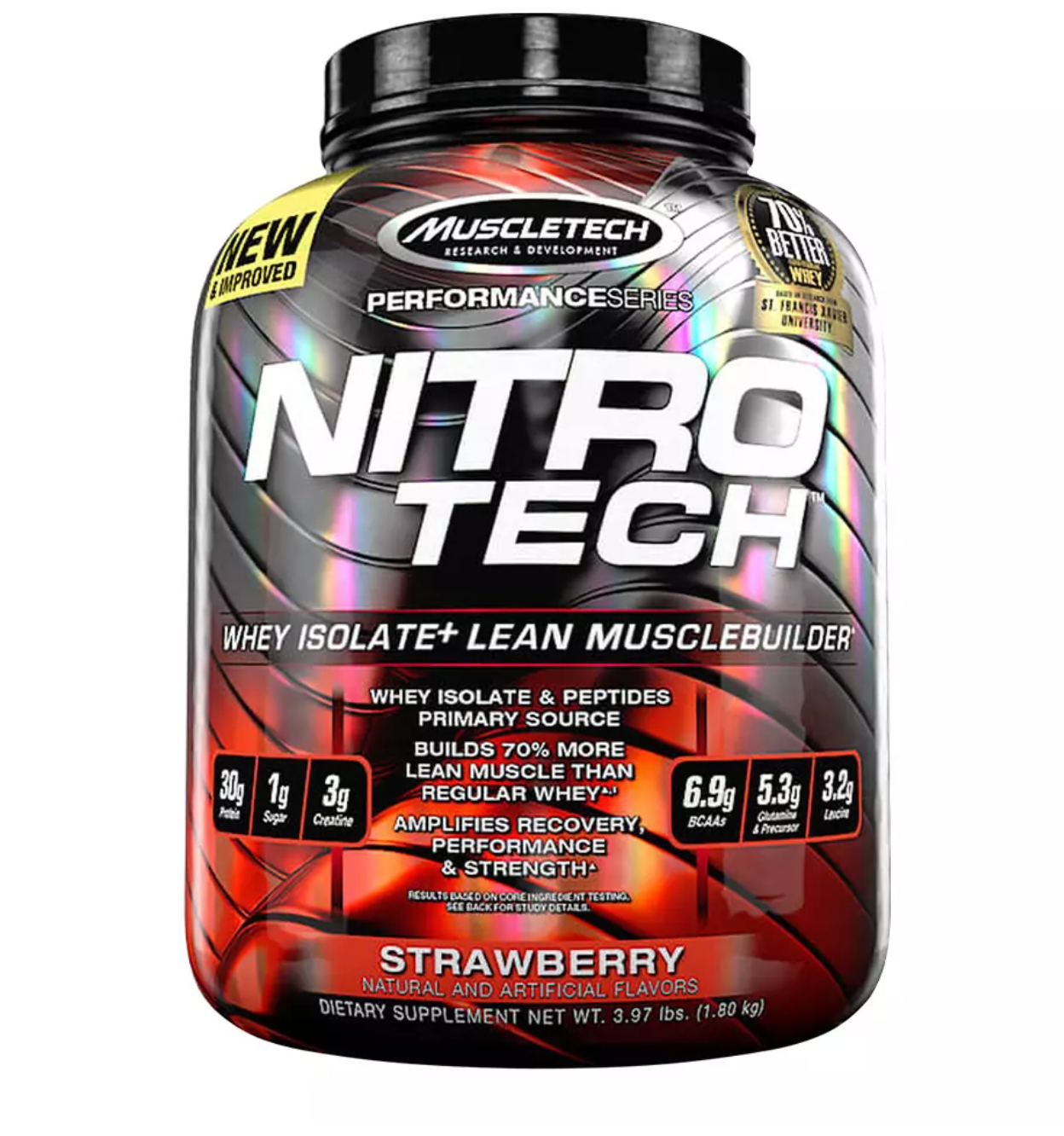 MuscleTech Nitro Tech Performance Series 4lbs, Strawberry