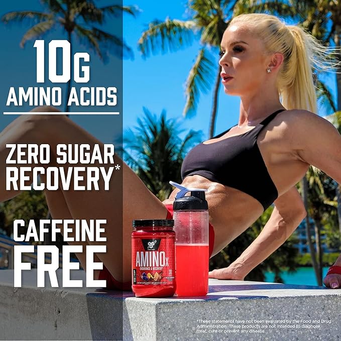 BSN Amino-X 30 Servings – Fruit Punch | BCAA & Amino Acid Powder