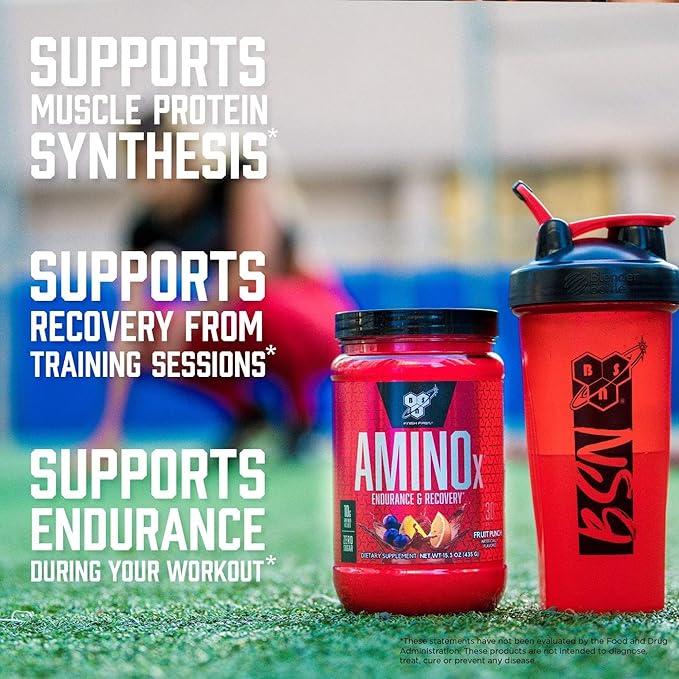 BSN Amino-X 30 Servings – Blue Raspberry | BCAA & Amino Acid Powder