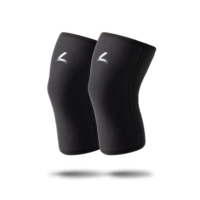 Reeva Powerlifting Knee Sleeves Black - 7mm