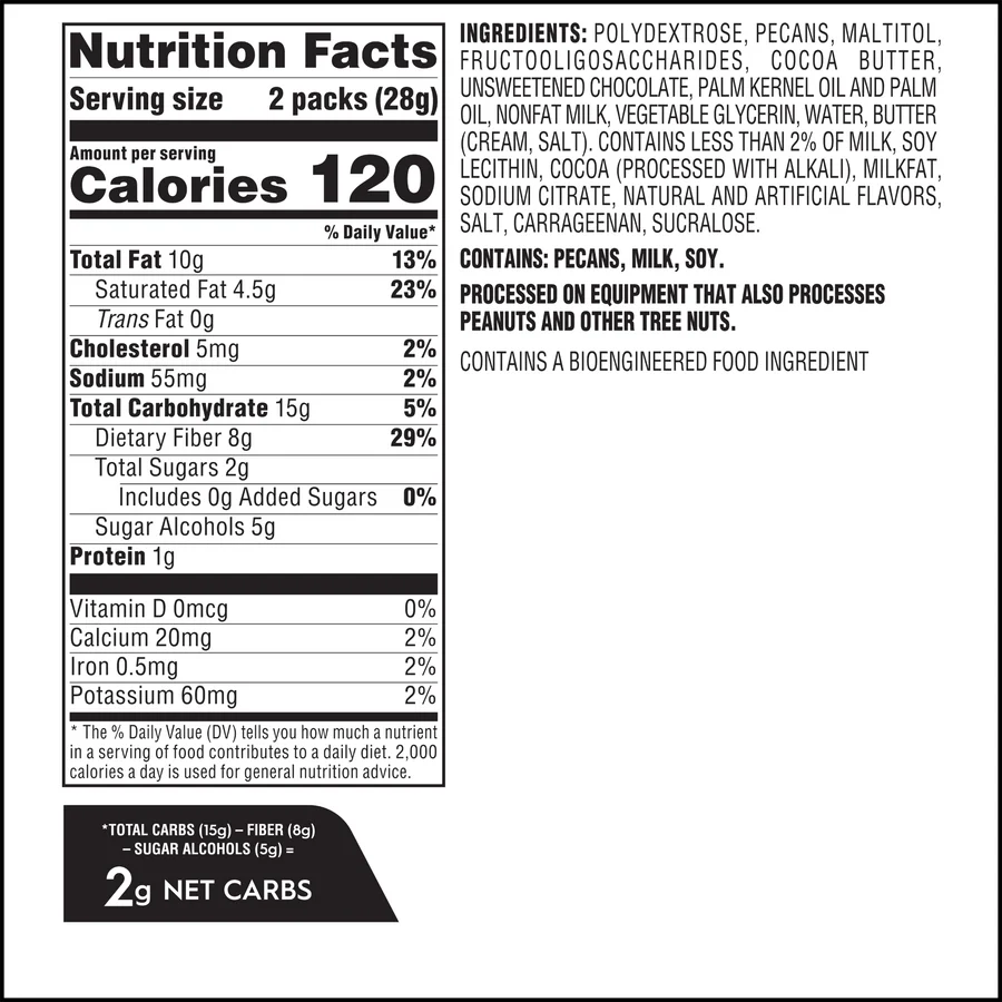 Atkins Pecan Caramel Clusters (Pack of 10)
