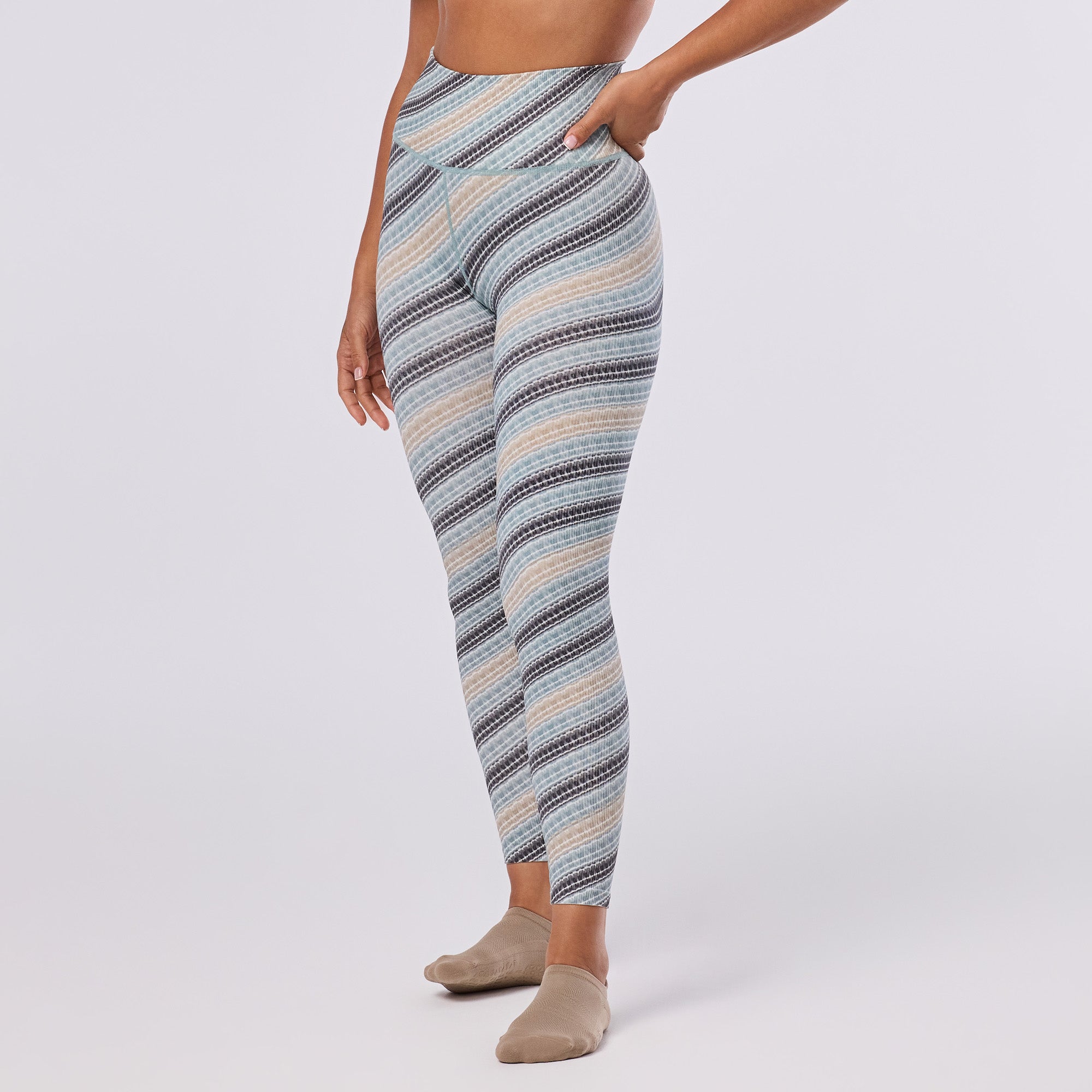 Seamless 7/8 Rib Leggings | Bottoms > Leggings | Tavi â€“ ToeSox | Tavi | Vooray