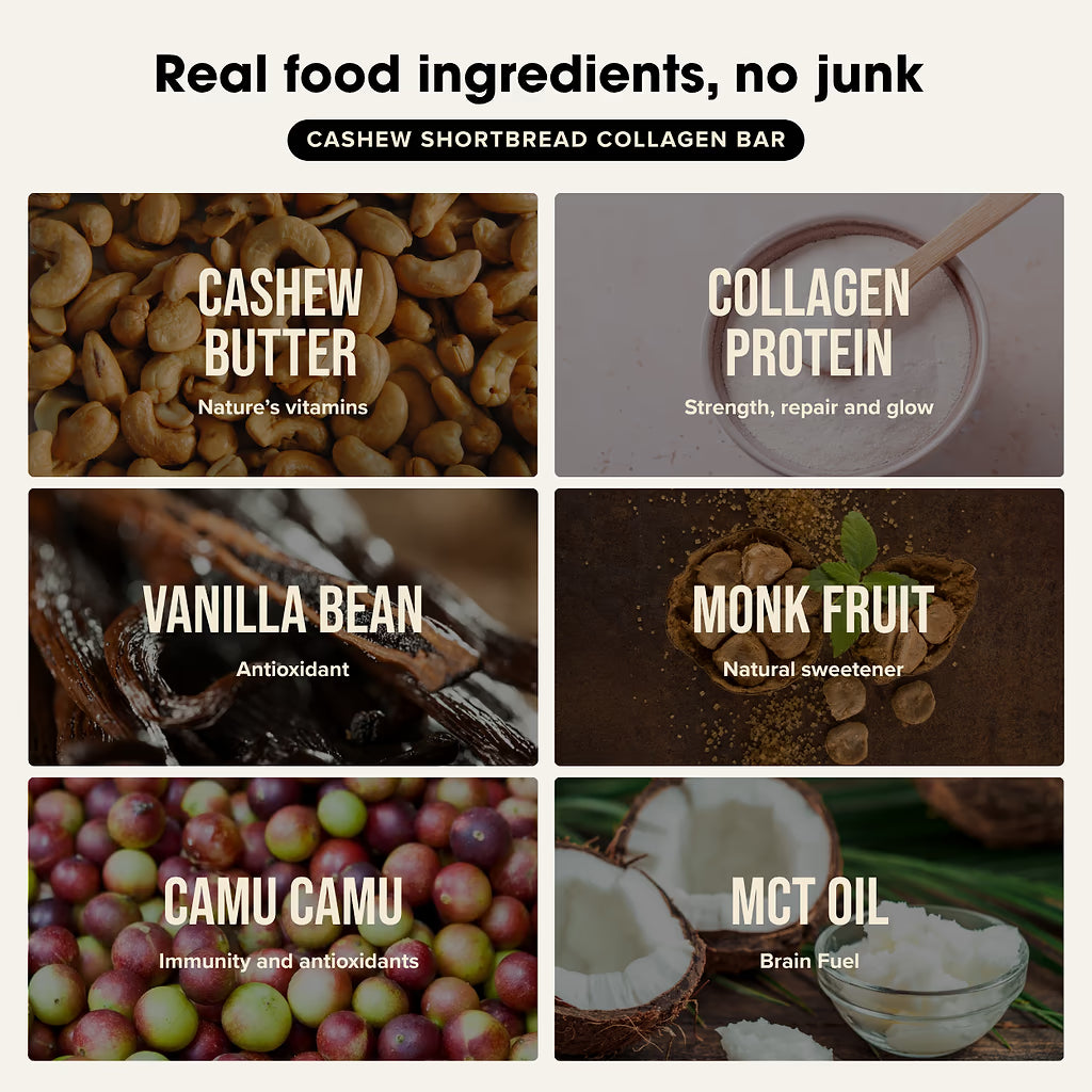 Chief Collagen Cashew Shortbread Protein Bars