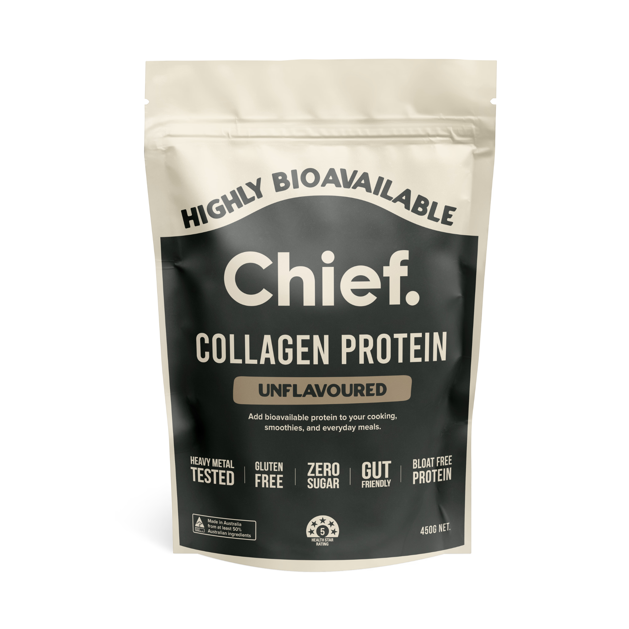 Chief Grass-fed Collagen Protein Powder - Unflavoured (30 serves)
