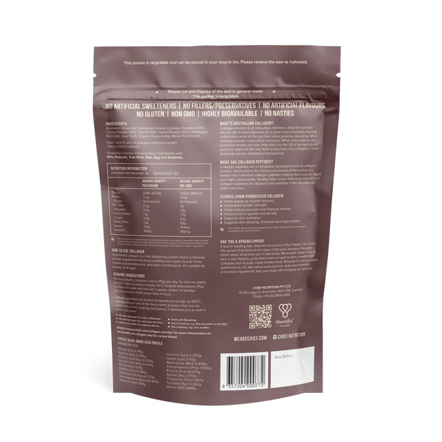 Chief Grass-fed Collagen Protein Powder 450 grams (30 serves)