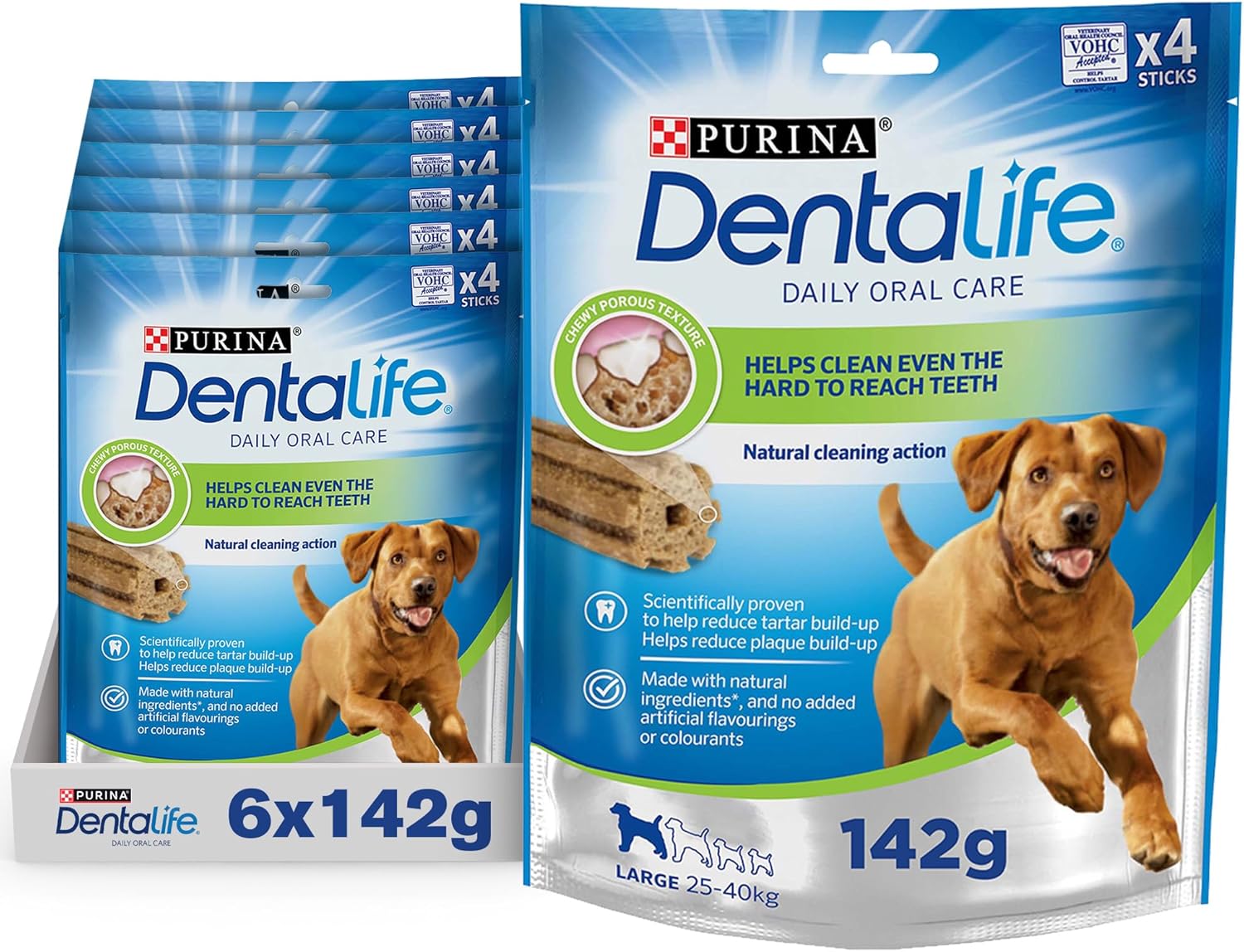 Purina DENTALIFE Large Dog Dental Dog Chews X 6 Packs